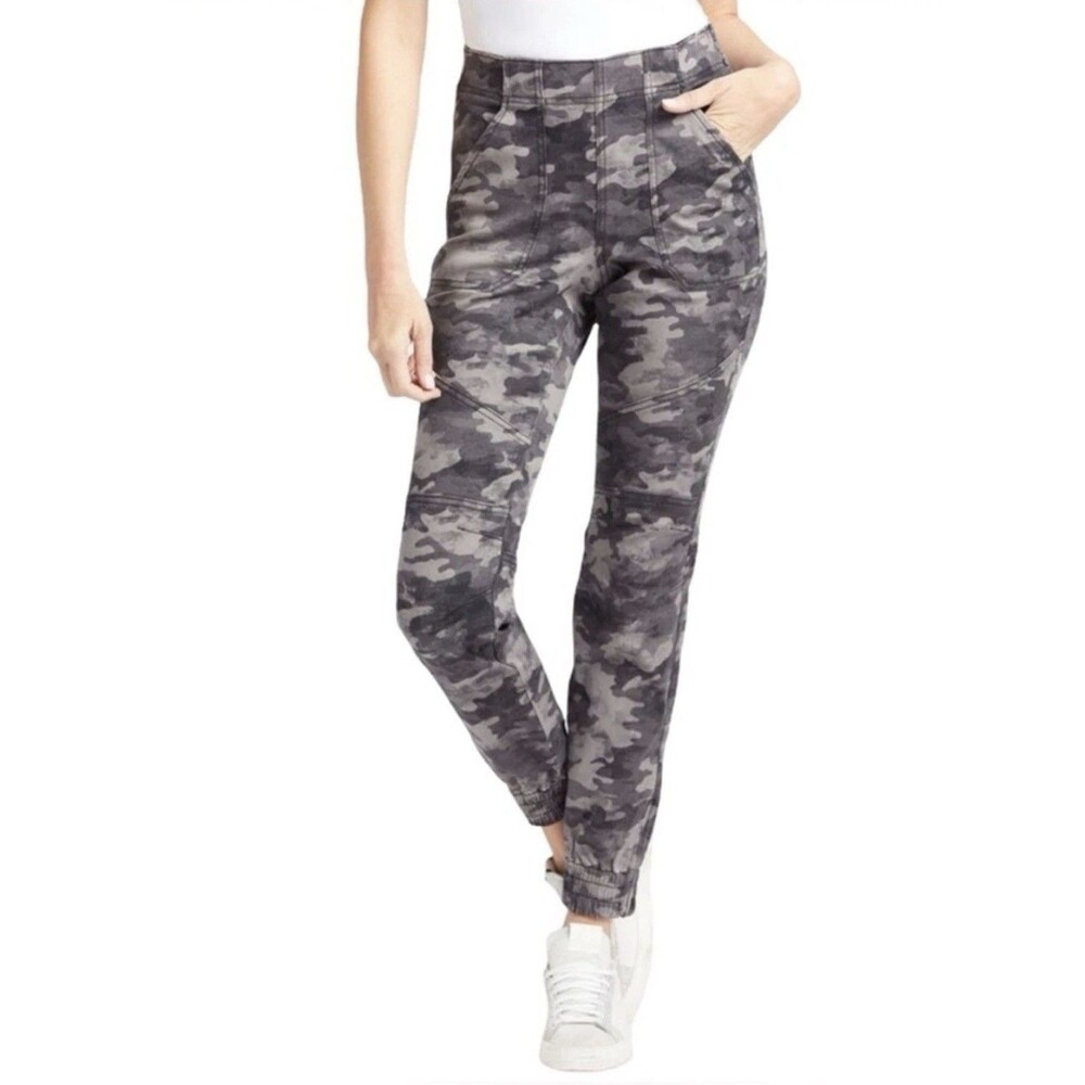 SPANX Stretch Twill Camo Joggers Jeans Pull On Shape Wear XS